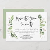 Invitation C'est maintenant temps de faire la fête, Fête de M (Devant / Derrière)