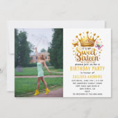 Invitation c'est mon 16 e anniversaire de sweet sixteen (Devant)