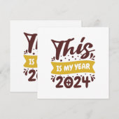 Invitation C'est mon année 2024 (Devant / Derrière)