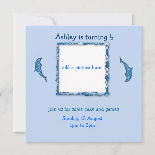 Invitation c'est mon anniversaire (Devant)