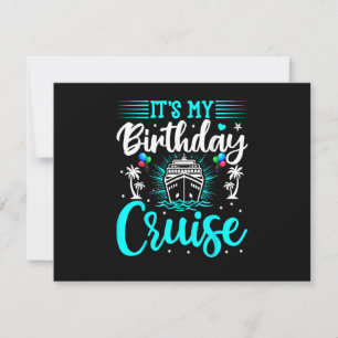 Invitation C'est mon anniversaire de croisière - Anniversaire