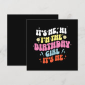 Invitation C'est mon anniversaire filles (Devant / Derrière)