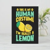 Invitation C'Est Mon Costume Humain Je Suis Vraiment Un Hallo (Debout devant)