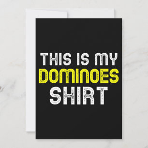 Invitation C'Est Mon Dominoes Shirt Player Drôle Cadeau Cool