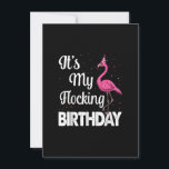 Invitation C'Est Mon Flocking Anniversaire Drôle Flamant rose<br><div class="desc">Funny Flamingo Gift for men,  Gift for women,  wife,  husband,  son,  daughter,  grandson,  granddaughter. Design Gift Idea for Birthday,  Christmas,  Anniversary,  Fathers day,  Mothers Day,  matching outfit men,  women,  father,  wife,  teacher.</div>