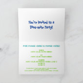 Invitation C'est notre fête Dinosaures Anniversaire Invitatio (Intérieur)