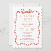 Invitation C'est offrir aux amis un nœud papillon coquette de (Devant)