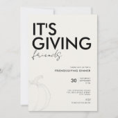 Invitation C'est offrir entre amis - Un simple et élégant Fri (Devant)