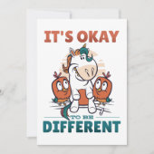 Invitation C'est OK d'être différent (Devant)