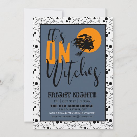 Invitation C'est On Witches ID442 (Devant)