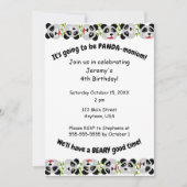 Invitation C'est Panda-monium (Devant)