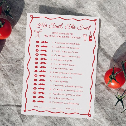 Invitation C'Est Plus Fête des mariées Il A Dit Qu'Elle A Dit