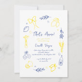 Invitation C'Est Plus Tiré À La Main Fête des mariées De Citr (Devant)