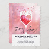 Invitation C'Est Plus Vino Italien Avant Vows Fête des mariée (Devant / Derrière)