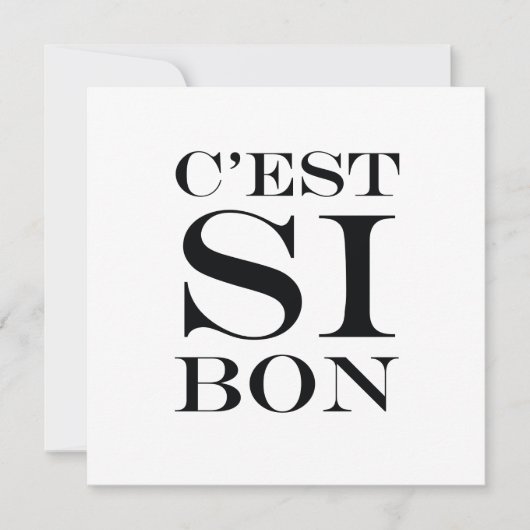 Invitation C'est si bon - C'est si bon français (Devant)