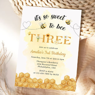 Invitation C'est si doux d'être une abeille pour une invitati