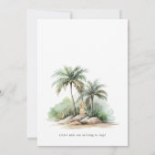 Invitation "C'est sur le point de devenir sauvage" Jungle Bab (Dos)