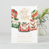 Invitation C'est sur le point de devenir un Noël Sweat de fêt (Debout devant)