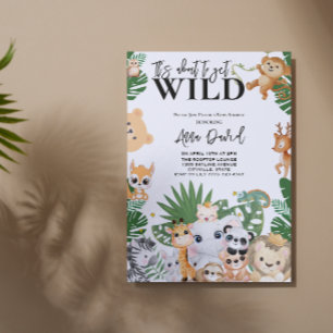 Invitation c'est sur le point de se rendre sauvage safari jun