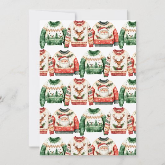 Invitation C'est sur le point d'obtenir vilaine fête de Noël (Dos)