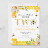 Invitation C'est tellement doux d'être deux fête d'anniversai (Devant)