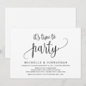 Invitation C'est temps de faire la fête, Célébration de maria (Devant / Derrière)