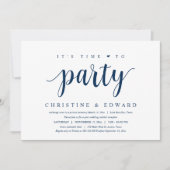 Invitation C'est temps de faire la fête, Elopement de mariage (Devant)