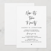 Invitation C'est temps de faire la fête, Noir, Évasion de mar (Devant / Derrière)