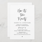 Invitation C'est temps de faire la fête, Noir, Fugue de maria (Devant / Derrière)