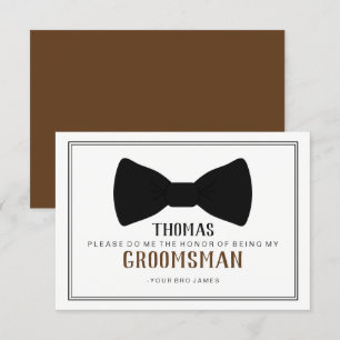 Invitation C'est temps de s'habiller en garçon d'honneur - No