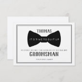 Invitation C'est temps de s'habiller Garçon d'honneur - Kraft (Devant / Derrière)