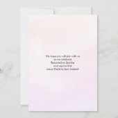 Invitation C'est tout sur Jésus Logo Code QR Église PÂQUES (Dos)