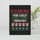 Invitation C'est Trop Chaud Pour Le Père Noël Des Pulls De No (Debout devant)
