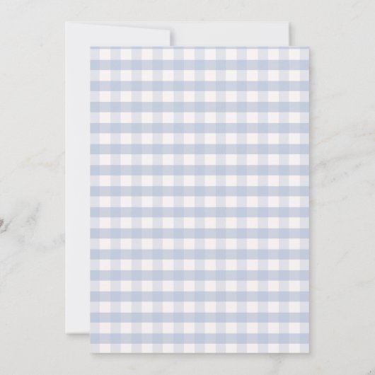 Invitation C'est Twins Bow Clothes Automne En vichy Baby show (Dos)