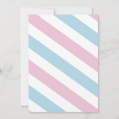 Invitation C'est Twins Boy & Girl Baby shower Pink Blue Invit (Dos)