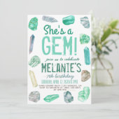 Invitation C'est un anniversaire de Gem Geology Rock (Debout devant)