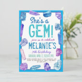 Invitation C'est un anniversaire de Gem Geology Rock (Debout devant)