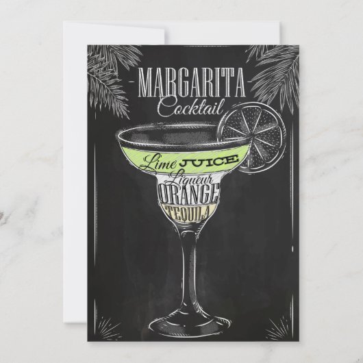 Invitation C'est un anniversaire de Margarita Bash 21 (Dos)