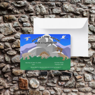 Invitation C'est un anniversaire Dino-MITE
