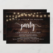 Invitation C'est un après la fête de mariage, Élitement (Devant / Derrière)