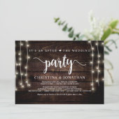 Invitation C'est un après le mariage, Rustic Elopement (Debout devant)