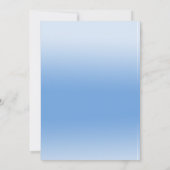 Invitation C'est un Baby shower bleu éléphant garçon (Dos)