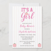 Invitation C'est un Baby shower Citrouille (Devant)