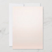 Invitation C'est un Baby shower d'aquarelle pour fille et un  (Dos)