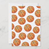 Invitation C'est un Baby shower de basket-ball pour bébé garç (Dos)