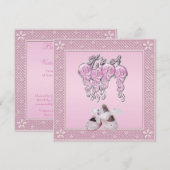 Invitation C'est un Baby shower de chaussures et de ballons r (Devant / Derrière)