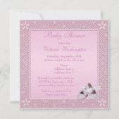 Invitation C'est un Baby shower de chaussures et de ballons r (Dos)