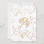 Invitation C'est un Baby shower de chiot de Boy Cutie (Dos)