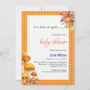 Invitation C'est un baby shower de conte de fées garçon ou fi