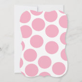 Invitation C'est un Baby shower de costume de bébé rose fille (Dos)